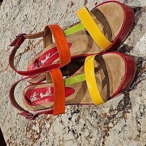 Steve Madden platform colorful sandals